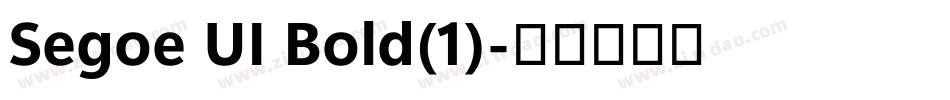 Segoe UI Bold(1)字体转换
